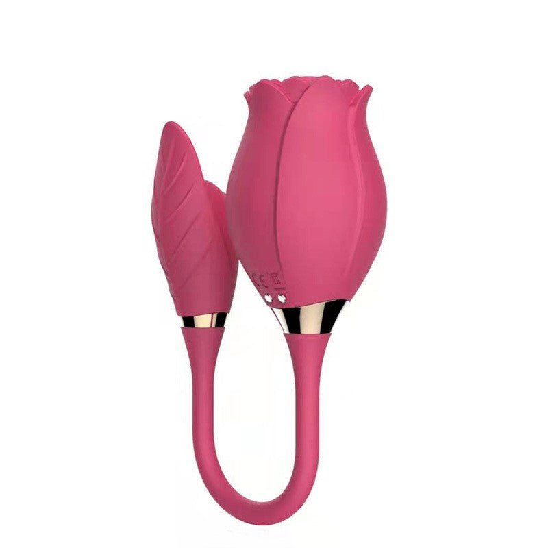 YW Clit Sucking & G-Spot Vibrating Rose Vibrator 10-Modes - Wet Master