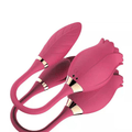 YW Clit Sucking & G-Spot Vibrating Rose Vibrator 10-Modes - Wet Master