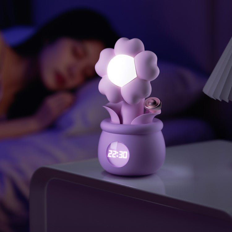 ZEMALIA Flower Clock Sucking & Thrusting Vibrator Set - Wet Master
